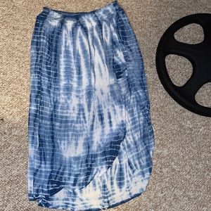 Blue and White skirt with sparkles from Justice!